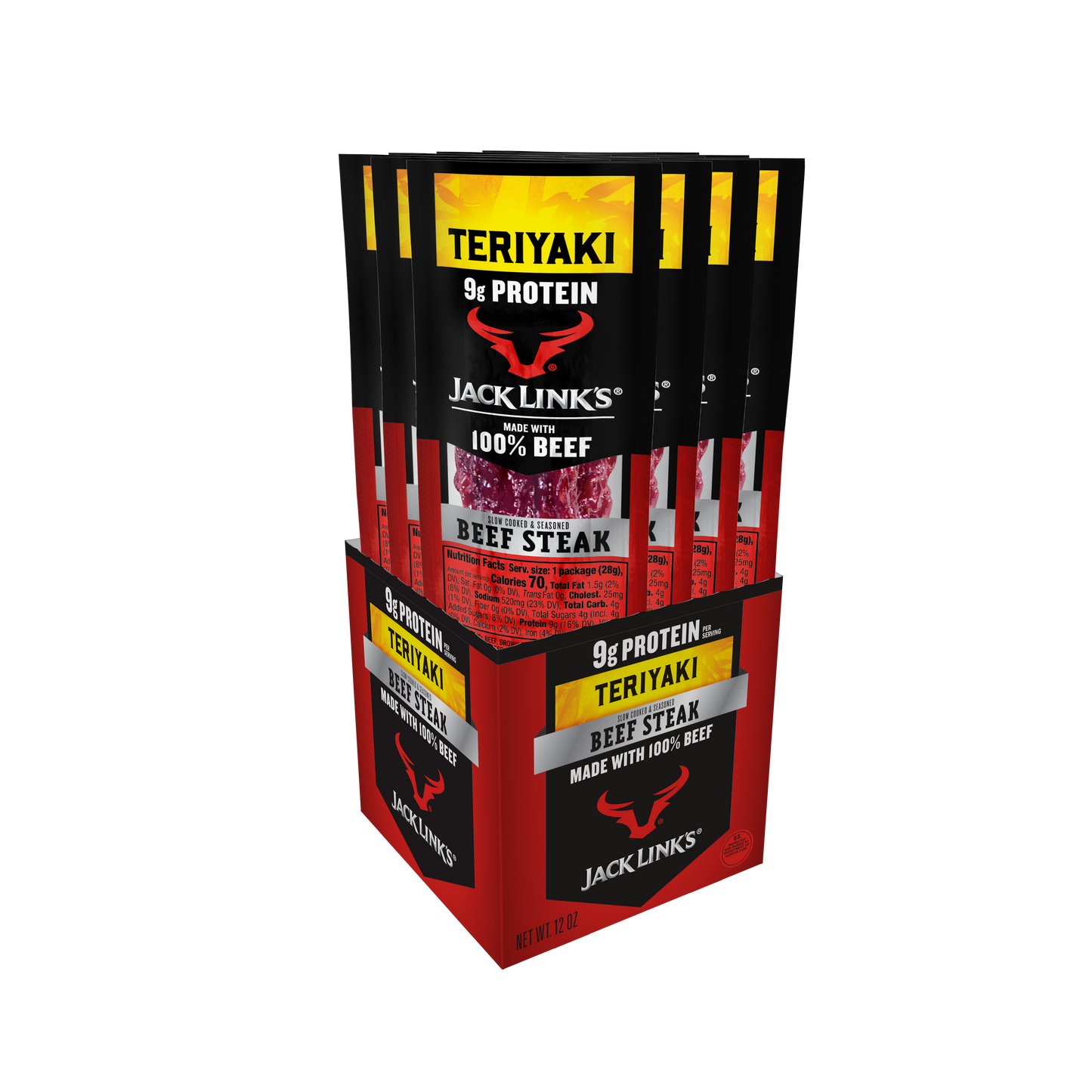 1oz Teriyaki Beef Steak 72CT