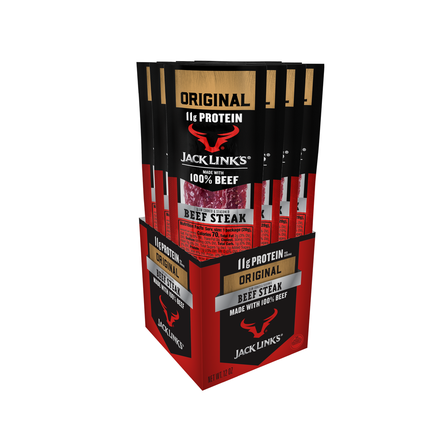 1oz Original Beef Steak 72CT