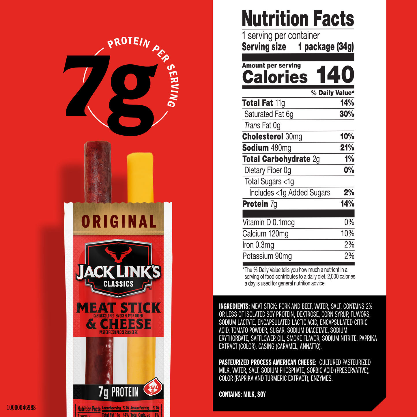 1.2oz Original Beef Stick & Cheese Classic Combo 48CT