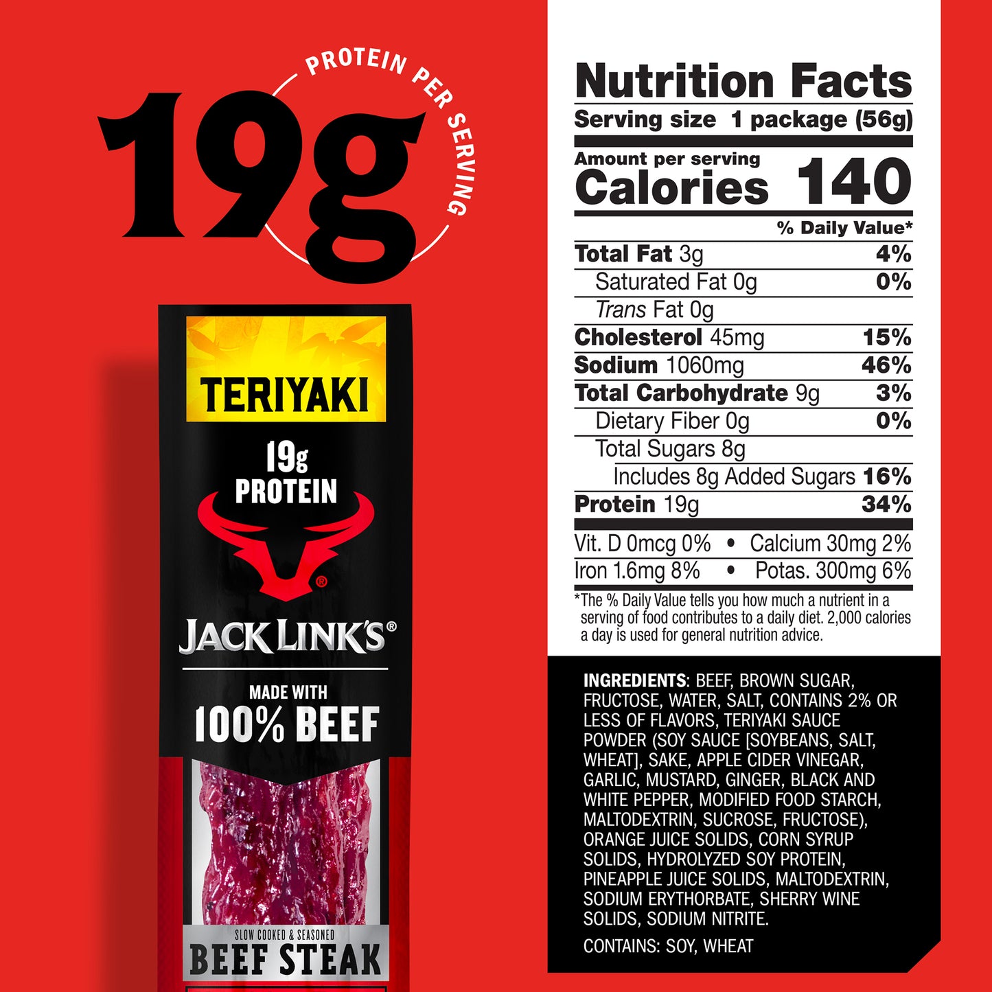 2oz Teriyaki Beef Steak 24CT