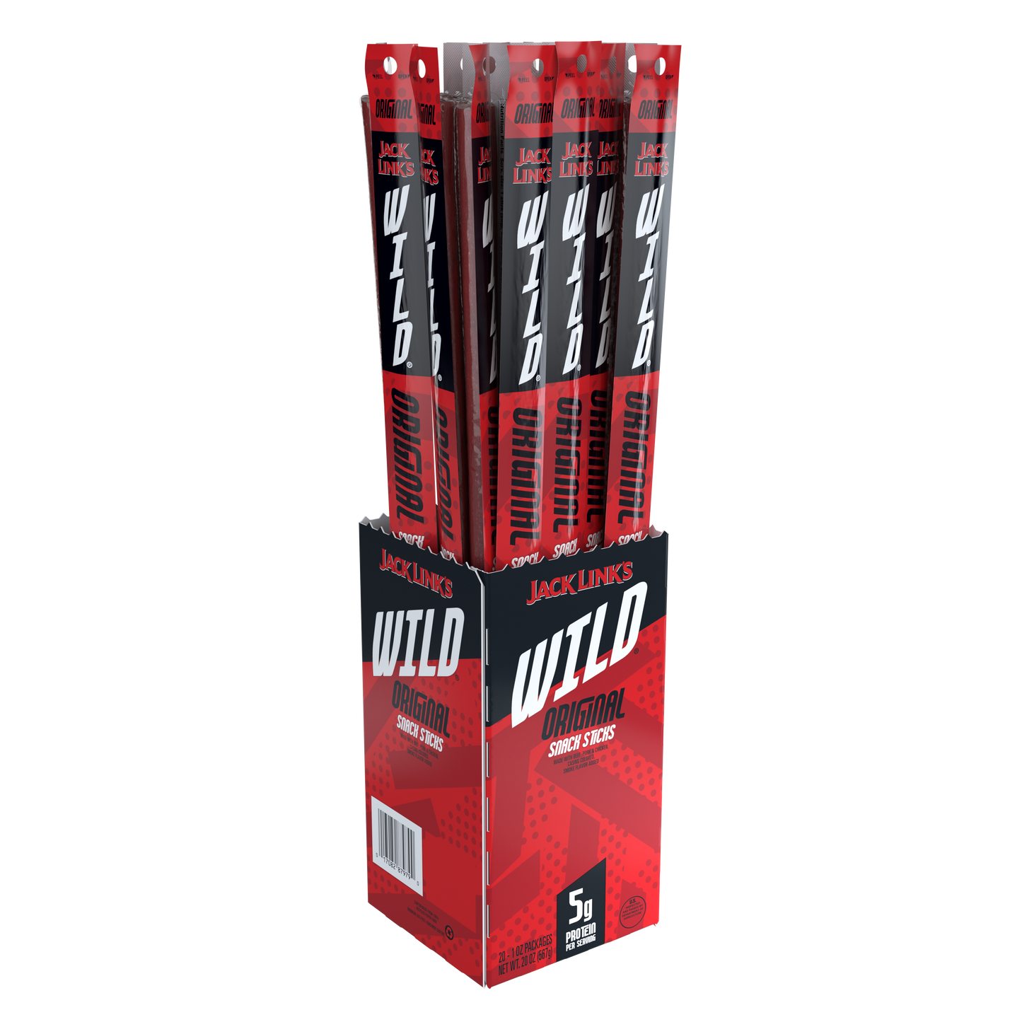 1oz Jack Links Wild Original Snack Sticks 40CT