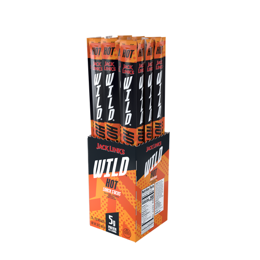 1oz Jack Links Wild Hot Snack Sticks 40CT