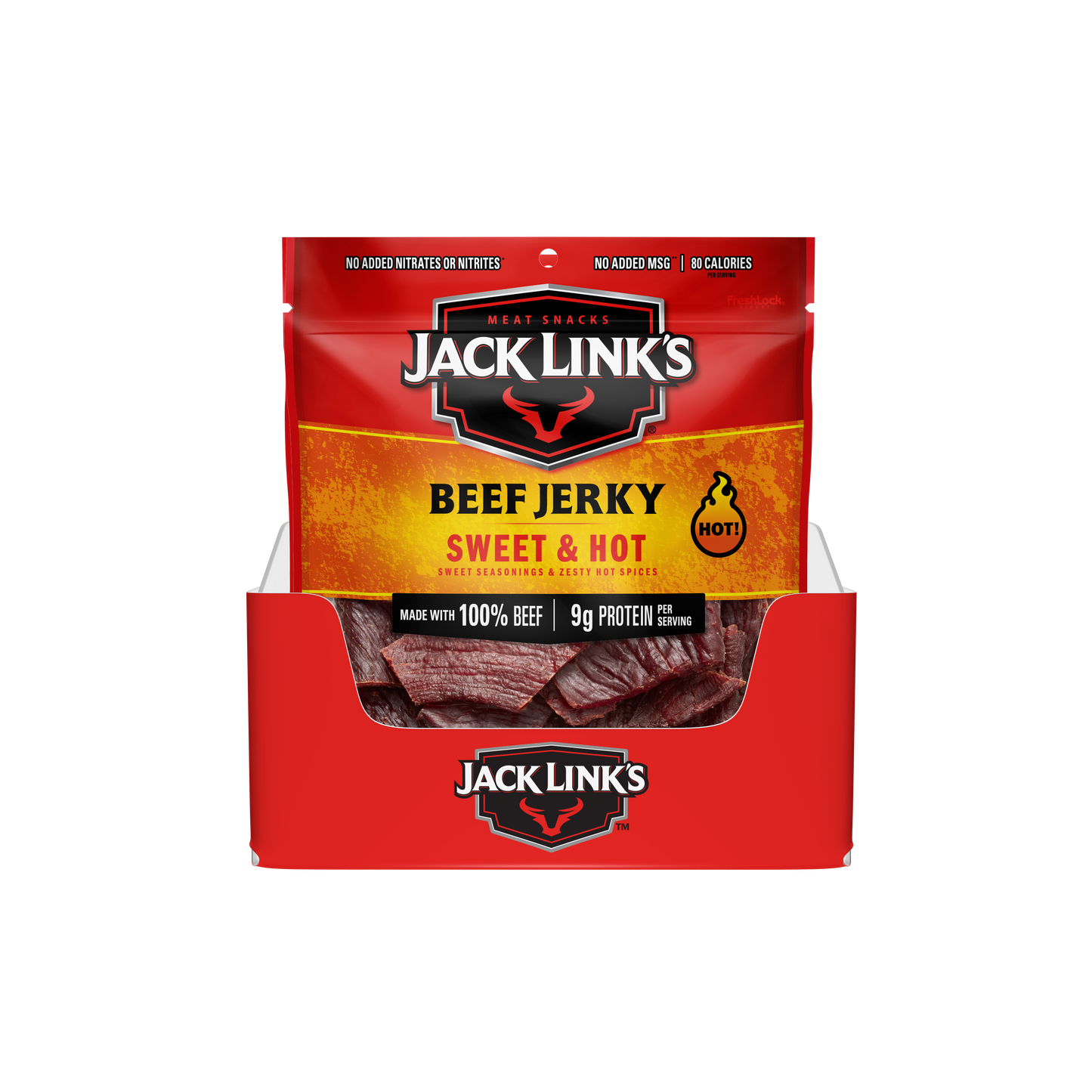 2.85OZ Sweet Hot Beef Jerky 12CT