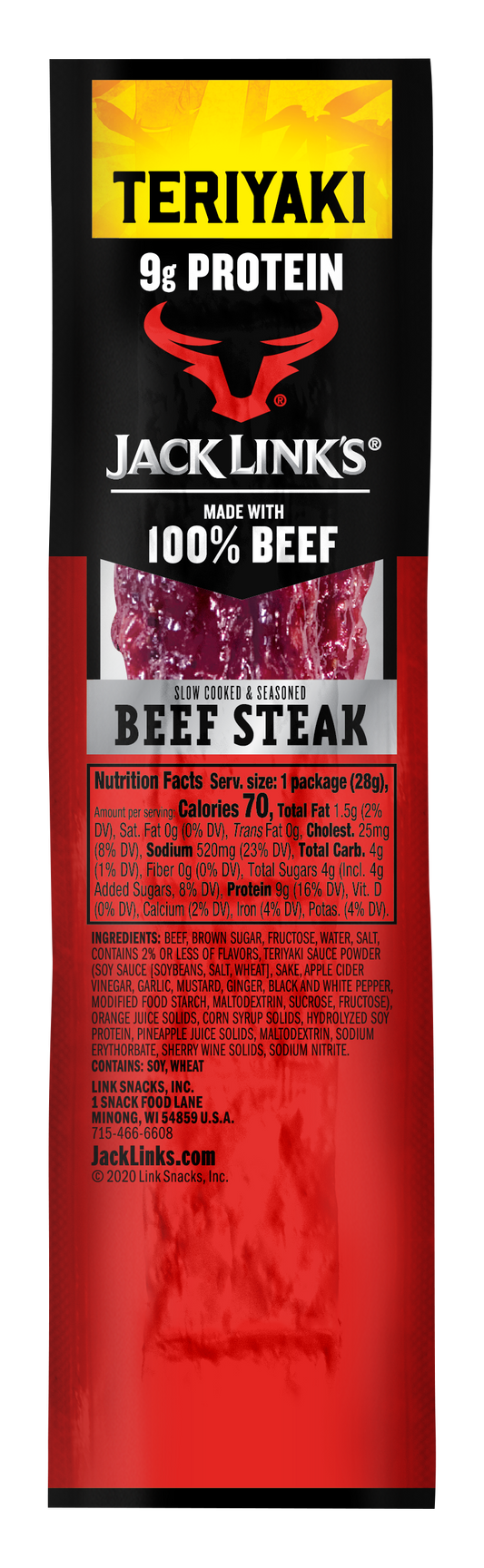 1oz Teriyaki Beef Steak 72CT