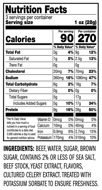 3oz Original Thick Cut Steak Strips 8ct Case