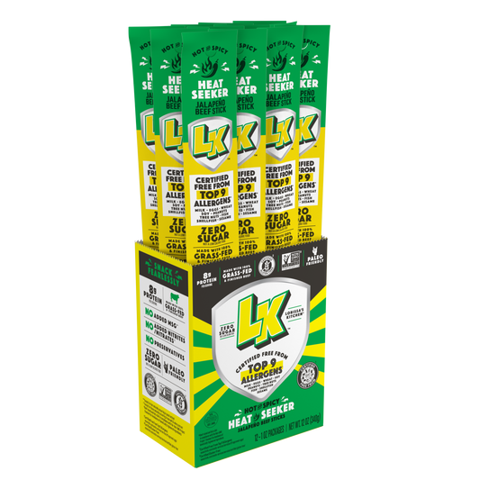 1oz Lorissa's Kitchen Jalapeno Beef Sticks 24CT