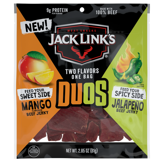 JL DUOS 3.25oz Mango/Jalapeno Jerky 8CT
