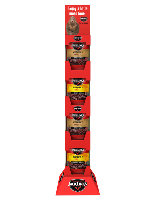 2.85oz Variety Beef Jerky 32CT FLOOR DISPLAY