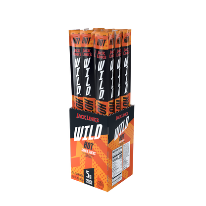 1oz Jack Links Wild Hot Snack Sticks 40CT