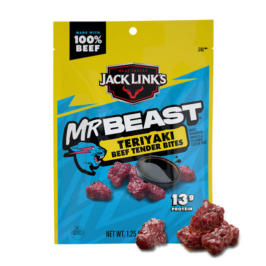 1.25oz Teriyaki Beef Tender Bites 60CT