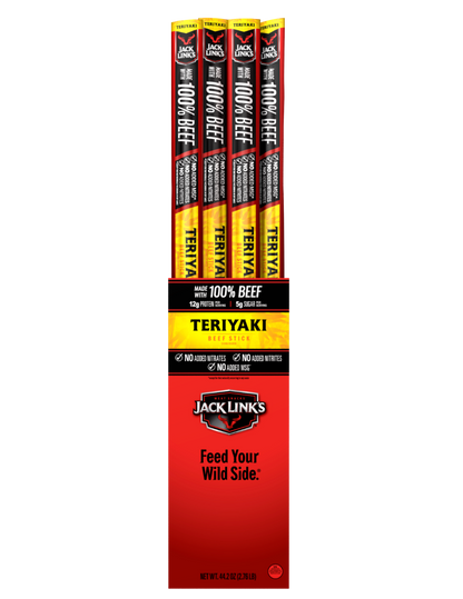 JL 1.84oz Teriyaki 100% Beef Stick 144CT