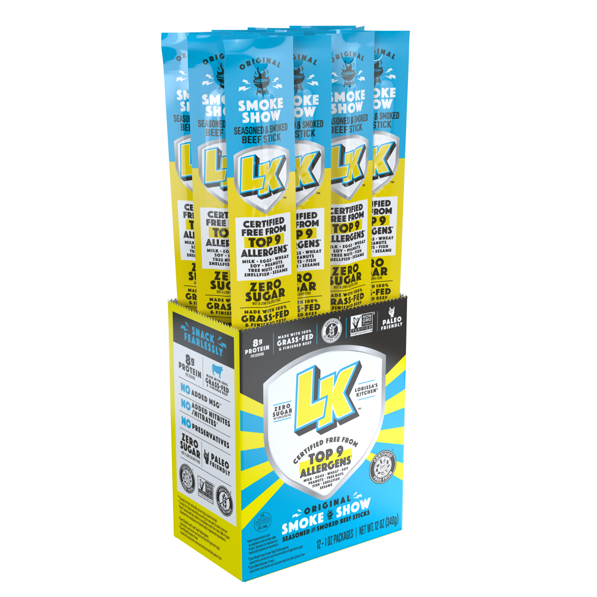 LK 1oz Smoke Show Beef Stick 72CT