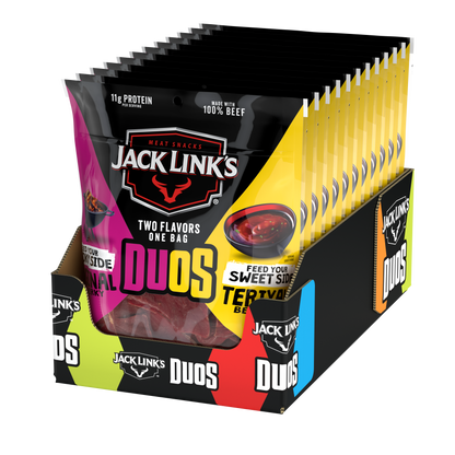 JL DUOS 2.85oz Original/Teriyaki Jerky 12CT