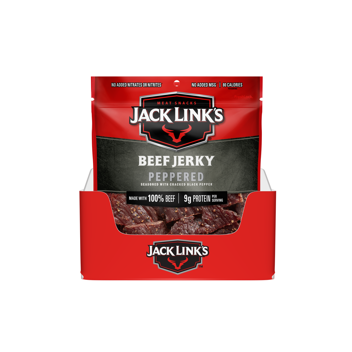 2.85oz Peppered Beef Jerky 12CT