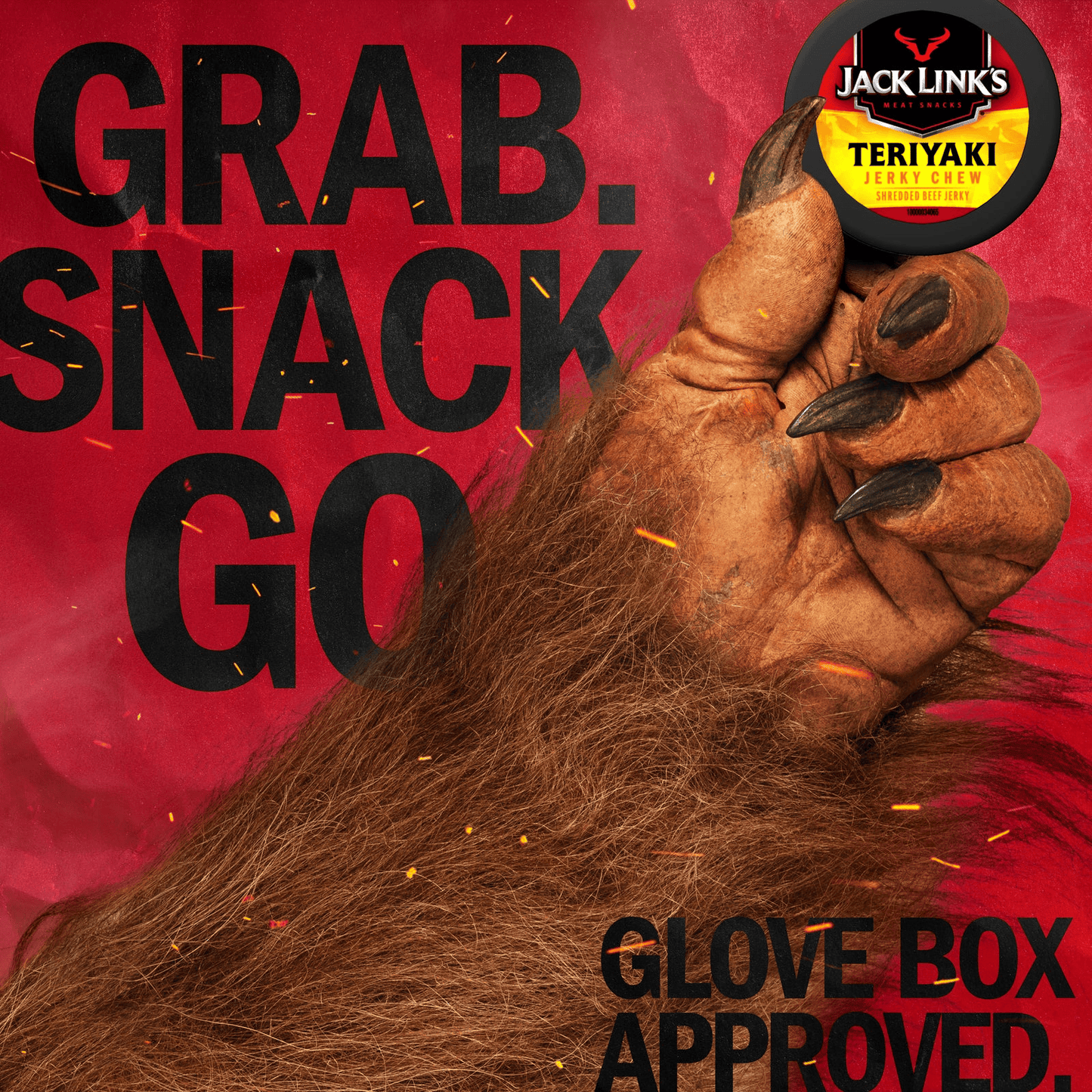 .32oz Beef Jerky Teriyaki Chew 36CT