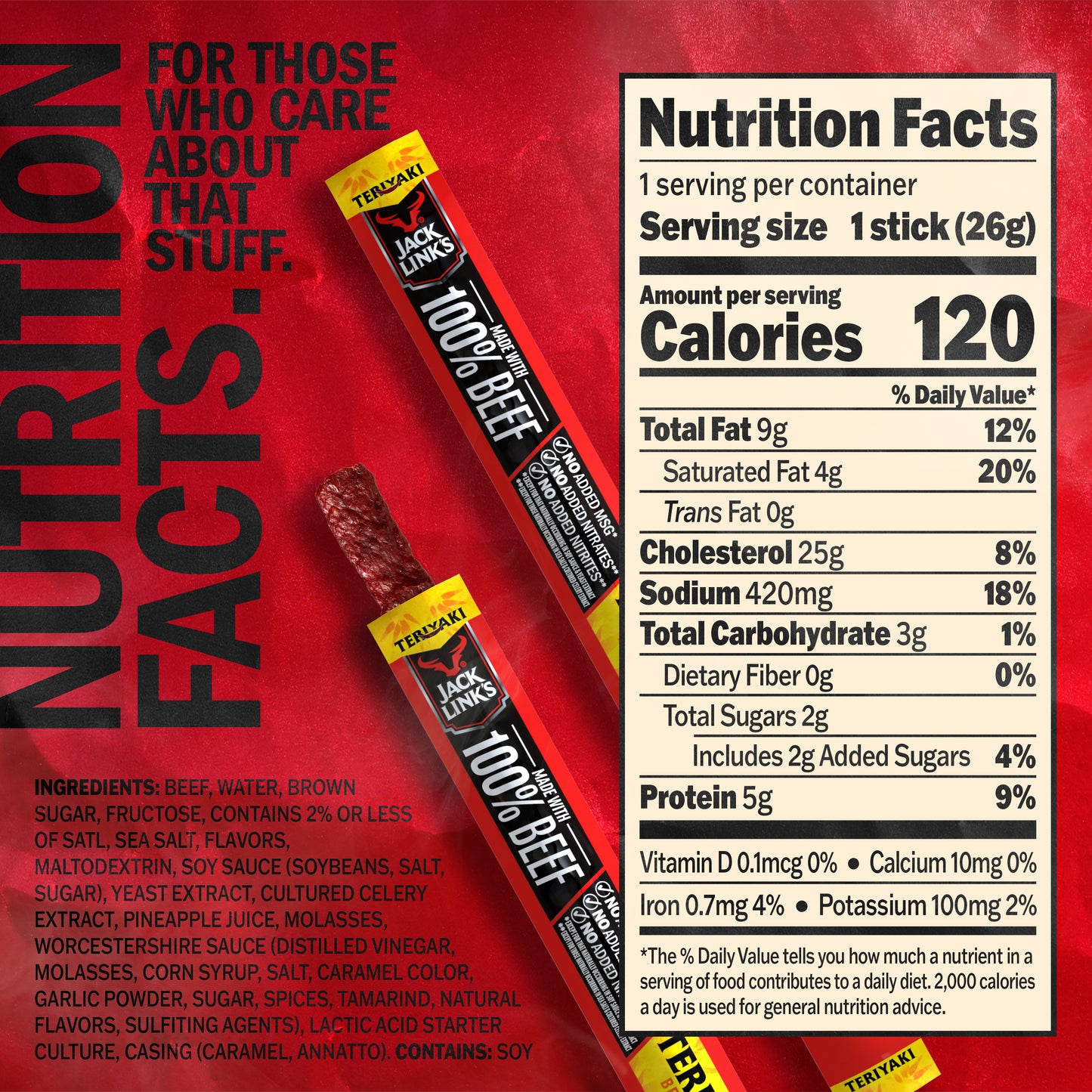 .92oz Teriyaki Beef Stix 40CT