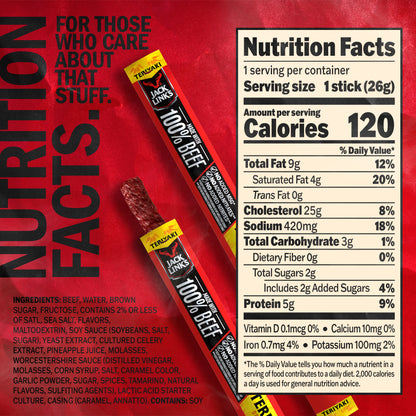 .92oz Teriyaki Beef Stix 40CT