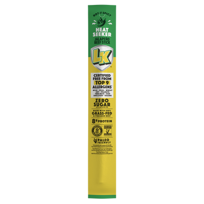 1oz Lorissa's Kitchen Jalapeno Beef Sticks 24CT