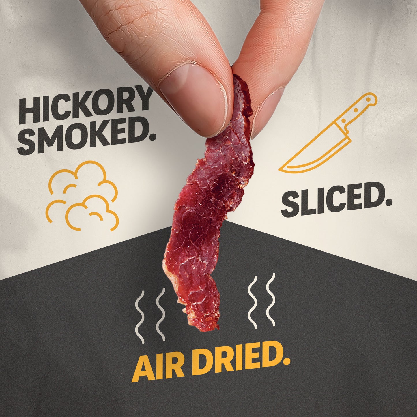 2oz Hickory JL3 Air Dried Steak Slices 12CT