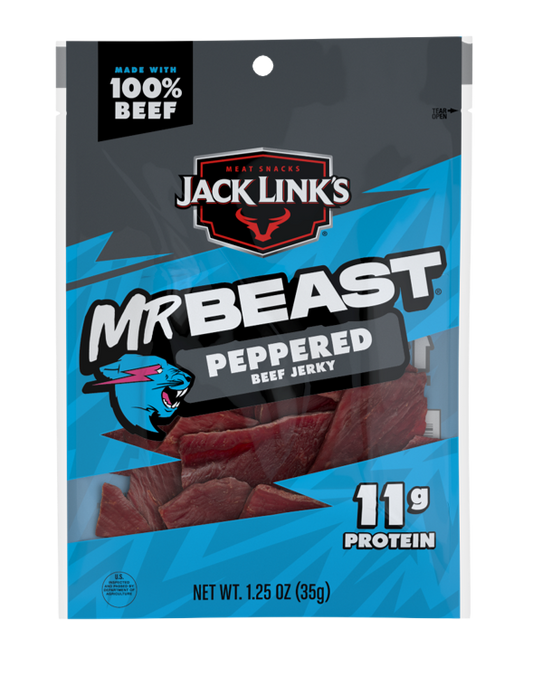 1.25oz Peppered Beef Jerky 60CT