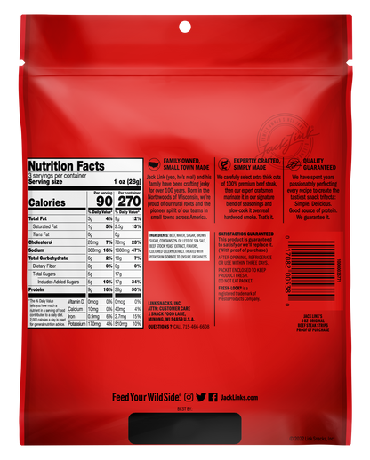 3oz Original Thick Cut Steak Strips 8ct Case