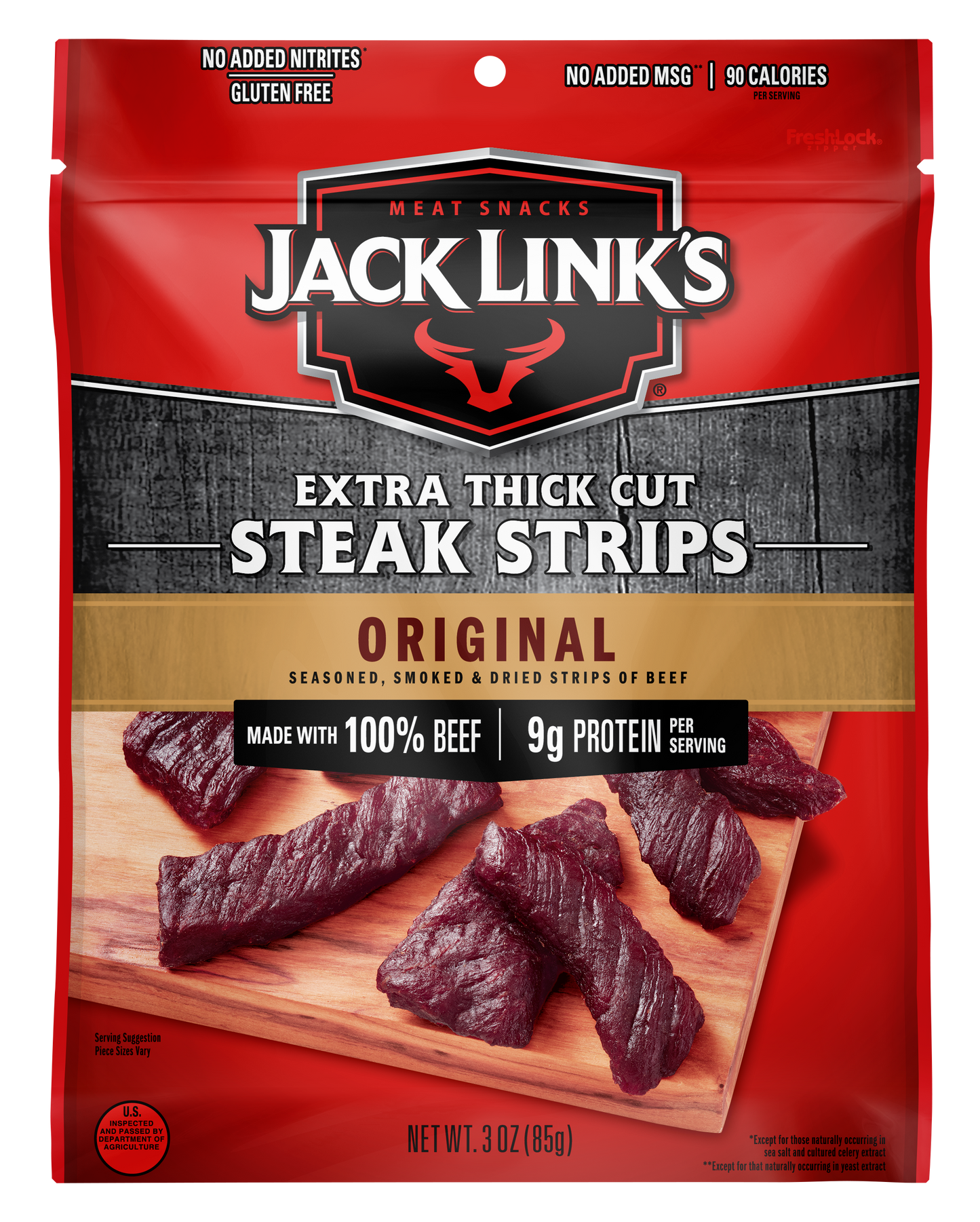 3oz Original Thick Cut Steak Strips 8ct Case