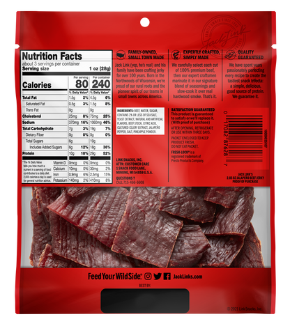2.85ozJalapeno Beef Jerky 12CT