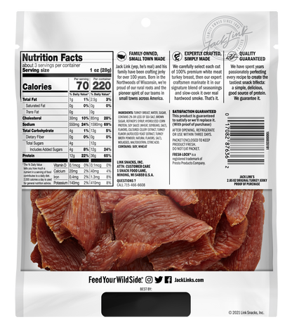 2.85ozOriginal Turkey Jerky 12CT