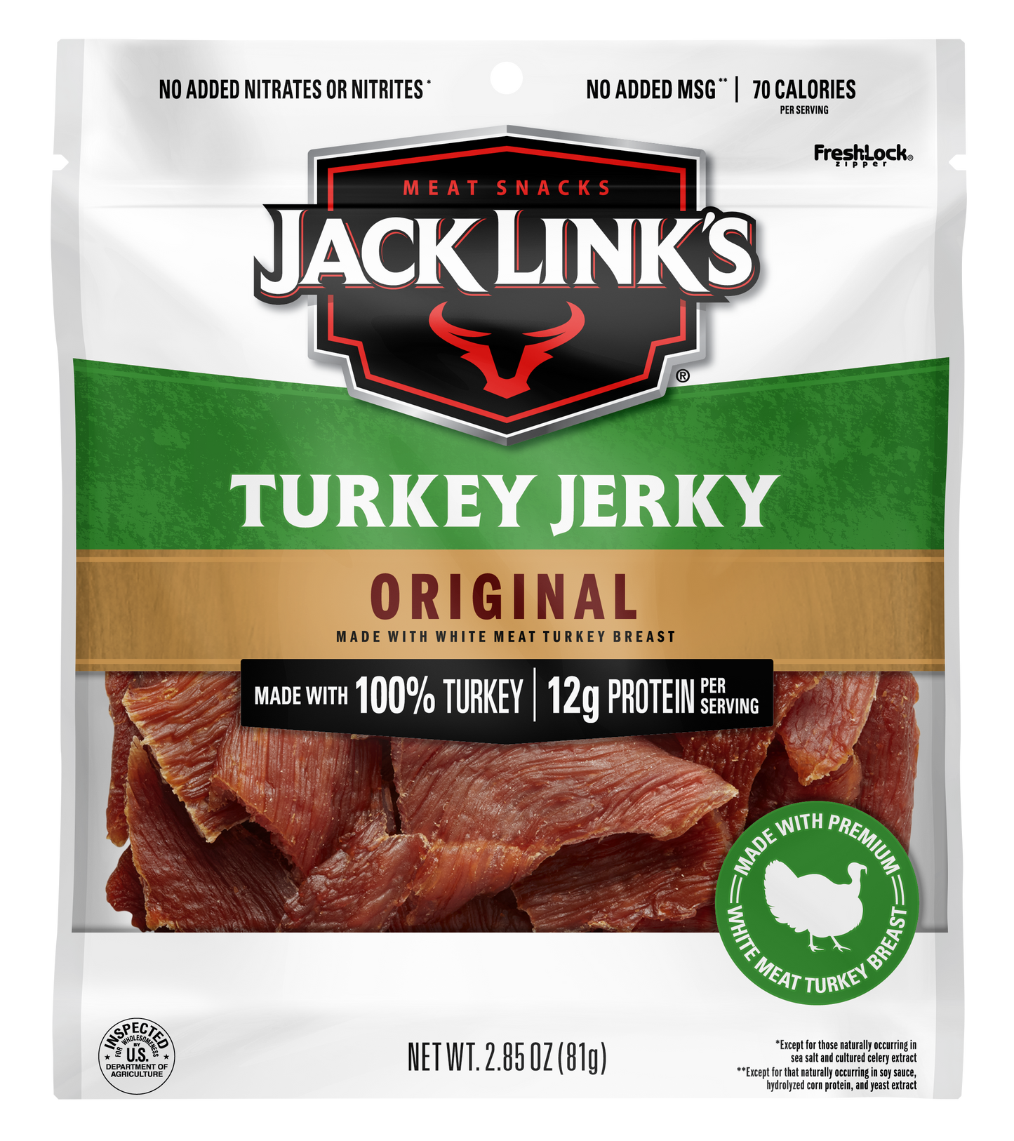 2.85ozOriginal Turkey Jerky 12CT