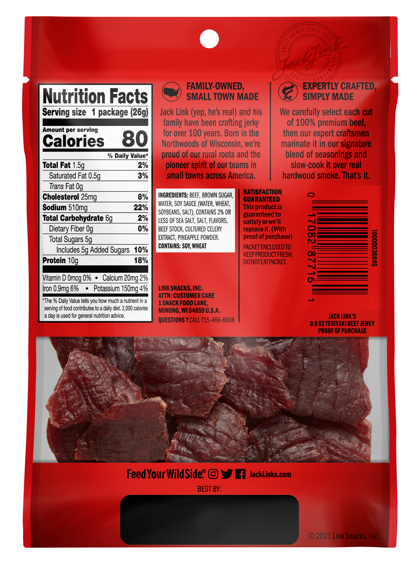 .9oz Teriyaki Beef Jerky 48CT