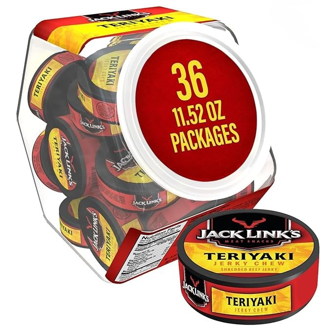 .32oz Beef Jerky Teriyaki Chew 36CT