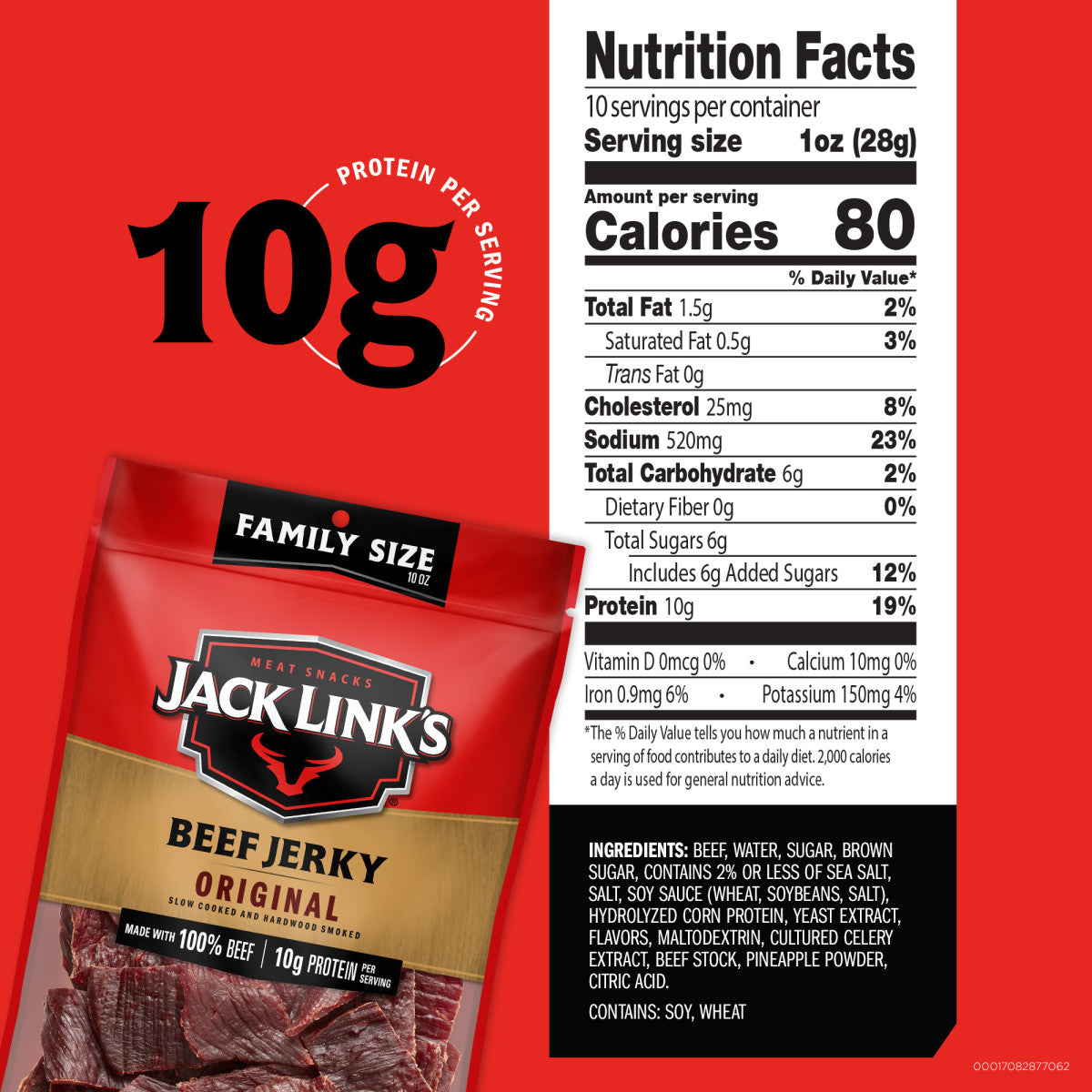 JL 10oz Original Jerky 8CT