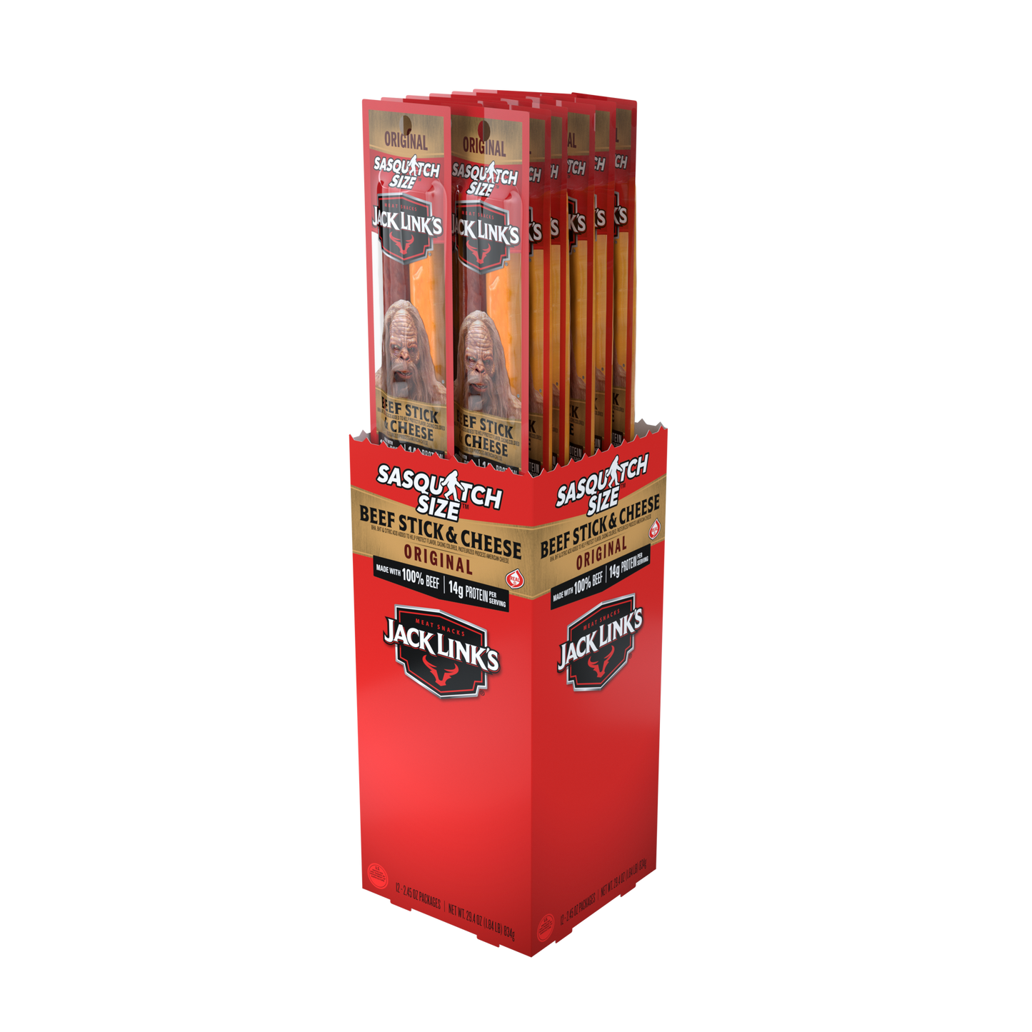 JL 2.45oz Original Beef & Cheese Combo 72CT