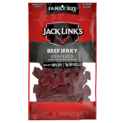 JL 10oz Peppered Jerky 8CT