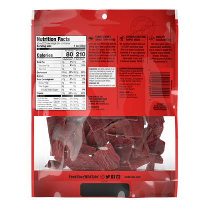 2.6oz Zero Sugar Beef Jerky 8CT