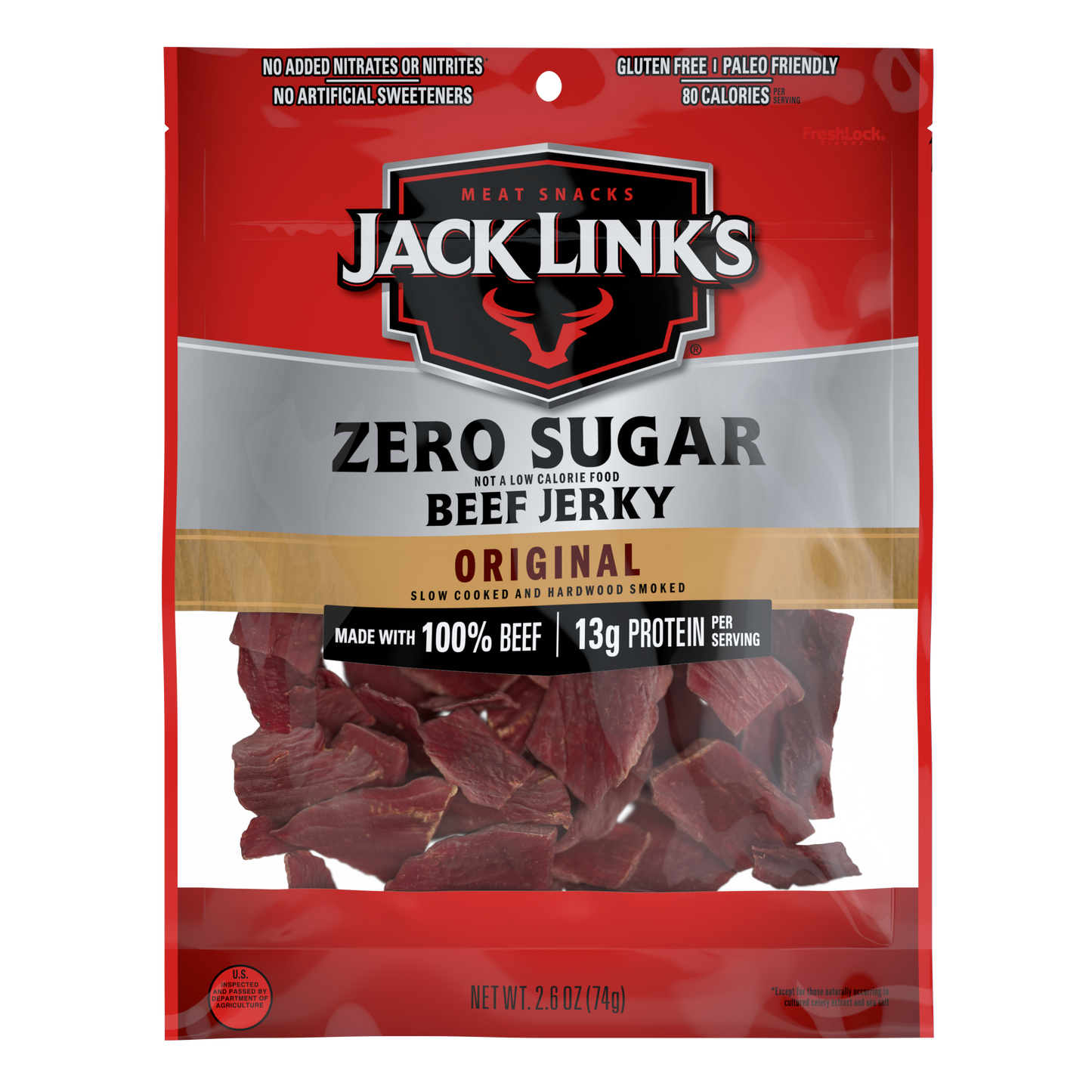 2.6oz Zero Sugar Beef Jerky 8CT